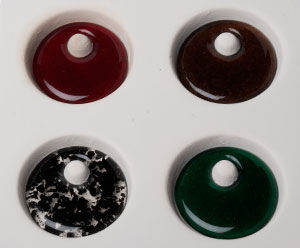 Fused glass in the mold